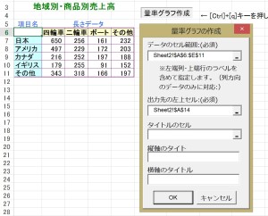 エクセル料率グラフテンプレート(マクロや関数)