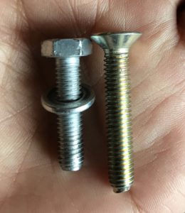 長いボルトに交換！