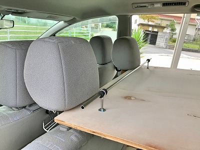 棚板の合板を載せる