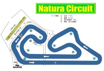 ナチュラサーキットのコース図
