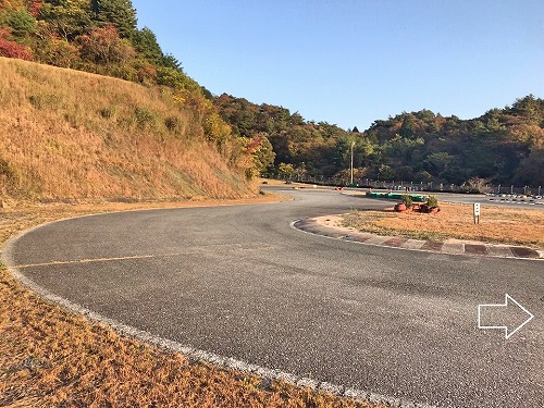 ２コーナーから１コーナーを見た写真