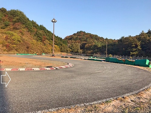 ３コーナーから４コーナーへ