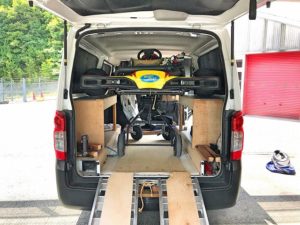 降ろす準備完了写真