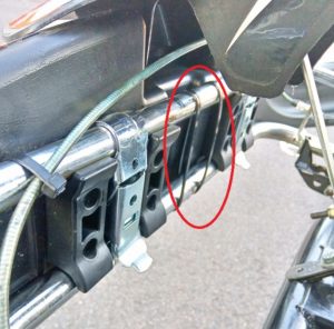 ナイロンサポートはタイラップで代用