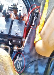 追加のワイヤー固定2ヶ所