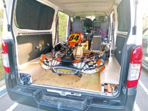 CRGカートをトランポに乗せる