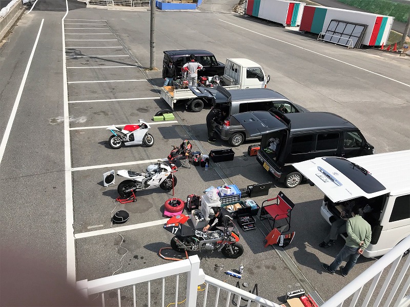 上からみた走行マシン