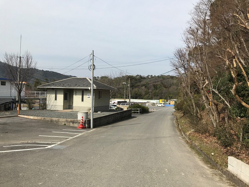 サーキット直前のトイレ前