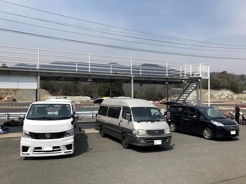 TAMADAパドックのトランポ