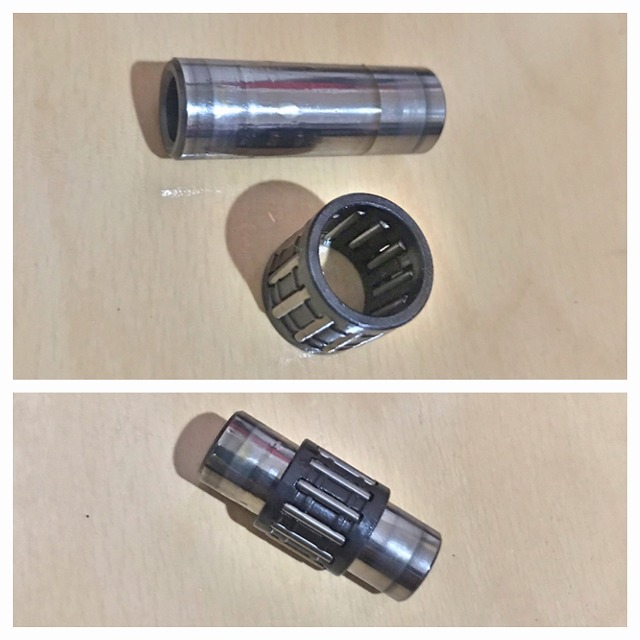 ピストンピンとベアリング取り付け状態