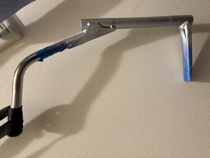 マスキングテープでメッキを保護